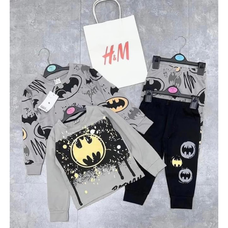 Combo 2 bộ cotton siêu nhân nhện,batman