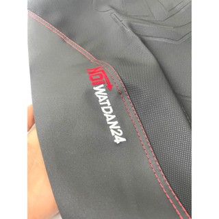 Da yên Chỉ Đỏ Thêu Sườn, da yên xe máy xương cá hàng chỉ đỏ loại 1