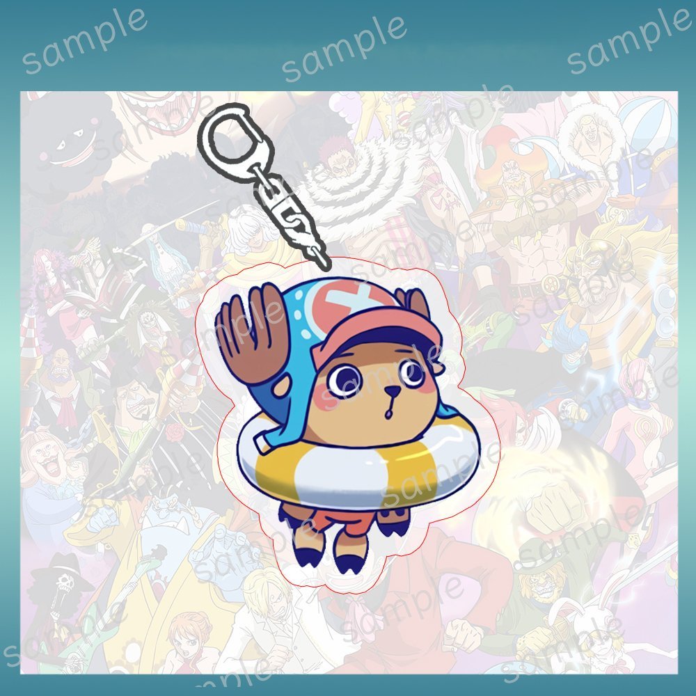 Móc khóa ONE PIECE ver PHAO ĐI BIỂN Đảo hải tặc mica trong acrylic in hình anime chibi quà tặng độc đáo