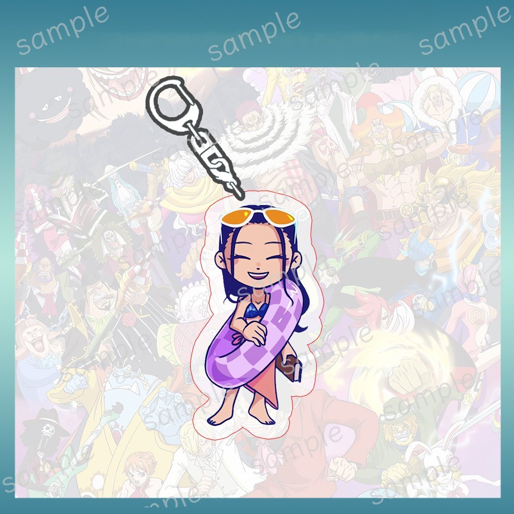 Móc khóa ONE PIECE ver PHAO ĐI BIỂN Đảo hải tặc mica trong acrylic in hình anime chibi quà tặng độc đáo
