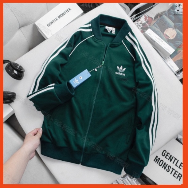 Áo Khoác Adidas Thể Thao Chất Thun Dày Dặn Chống Gió - Áo Bomber Nam Nữ 3 Sọc Hình Thêu Cao Cấp Hót Trend 2023