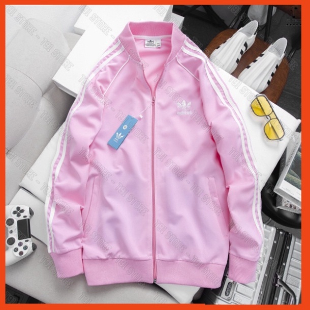 Áo Khoác Adidas Thể Thao Chất Thun Dày Dặn Chống Gió - Áo Bomber Nam Nữ 3 Sọc Hình Thêu Cao Cấp Hót Trend 2023