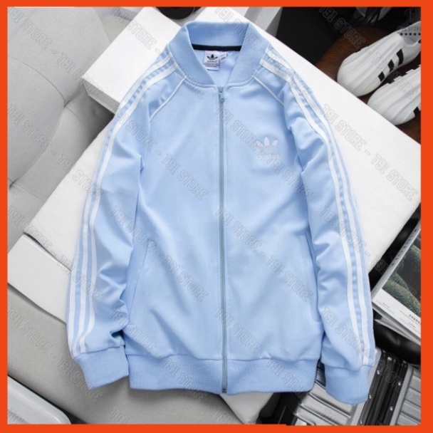 Áo Khoác Adidas Thể Thao Chất Thun Dày Dặn Chống Gió - Áo Bomber Nam Nữ 3 Sọc Hình Thêu Cao Cấp Hót Trend 2023
