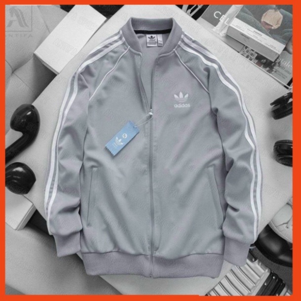 Áo Khoác Adidas Thể Thao Chất Thun Dày Dặn Chống Gió - Áo Bomber Nam Nữ 3 Sọc Hình Thêu Cao Cấp Hót Trend 2023