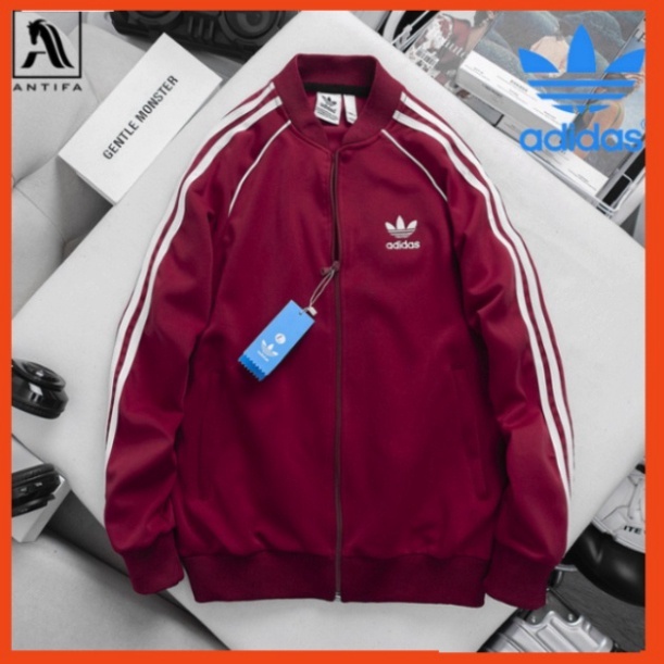 Áo Khoác Adidas Thể Thao Chất Thun Dày Dặn Chống Gió - Áo Bomber Nam Nữ 3 Sọc Hình Thêu Cao Cấp Hót Trend 2023