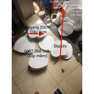 Phôi xốp hình tim - xốp hình tròn - xốp hình vuông