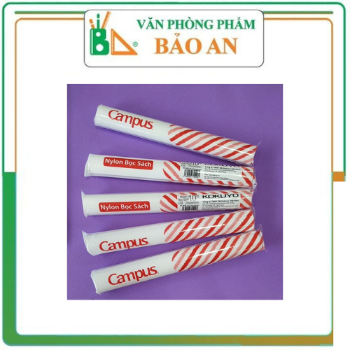 Nylon bọc SGK Campus KT: 170x240mm dành cho học sinh tiểu học giúp cho sách vở luôn mới và sạch sẽ