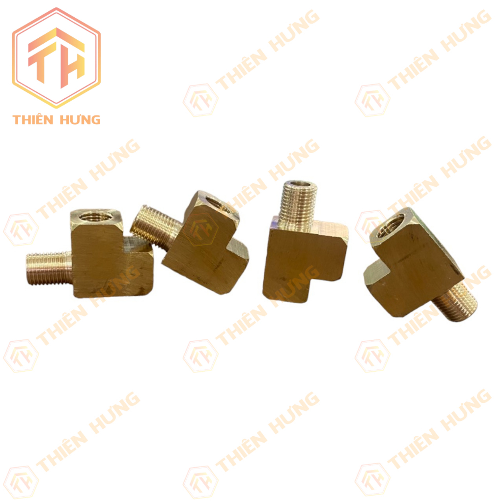 Tê xéo - nối ngac 3 - 2 đầu ren trong/ 1 đầu ren ngoài 9.6mm - 13mm - 17mm