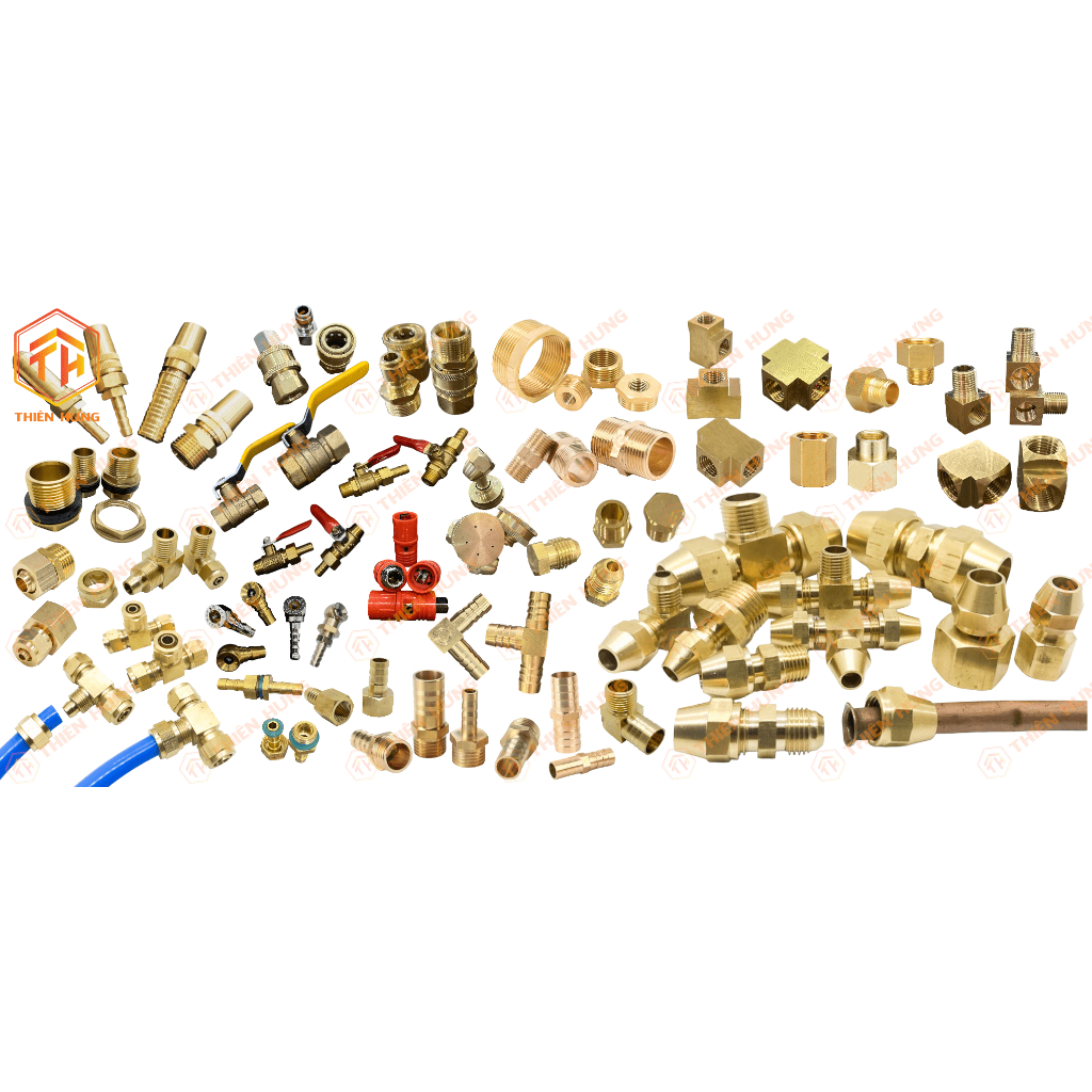 Tê xéo - nối ngac 3 - 2 đầu ren trong/ 1 đầu ren ngoài 9.6mm - 13mm - 17mm