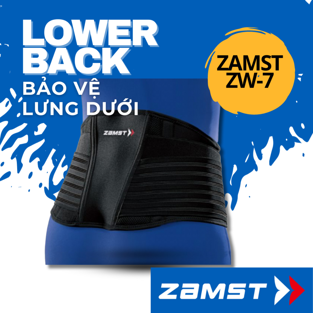 Đai lưng, bảo vệ thắt lưng, hỗ trợ cột sống ZAMST chính hãng ZW-7