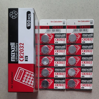 Hộp 100 Viên Pin CMOS Maxell CR2032 / CR2025 / CR2016 Lithium 3v