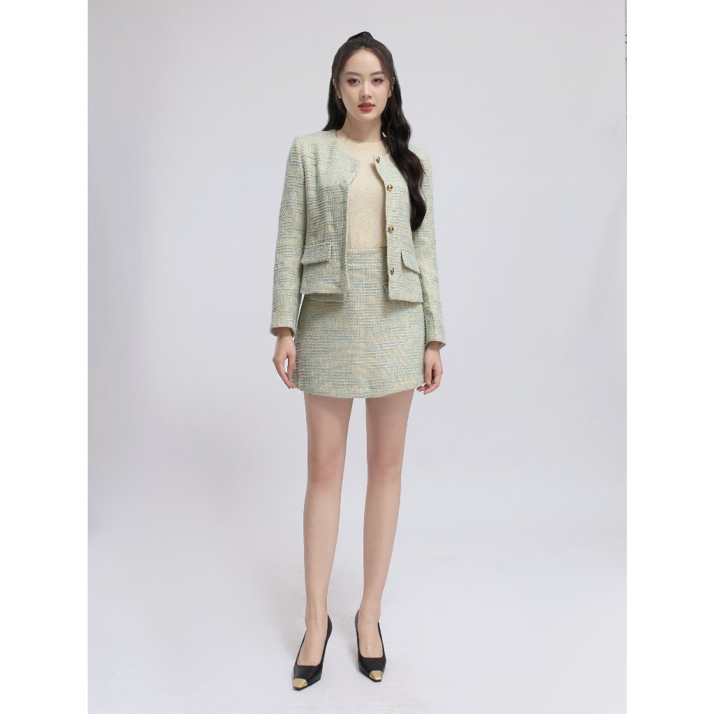 Chân váy nữ VIỆTBROTHERS giả túi 231VKU08