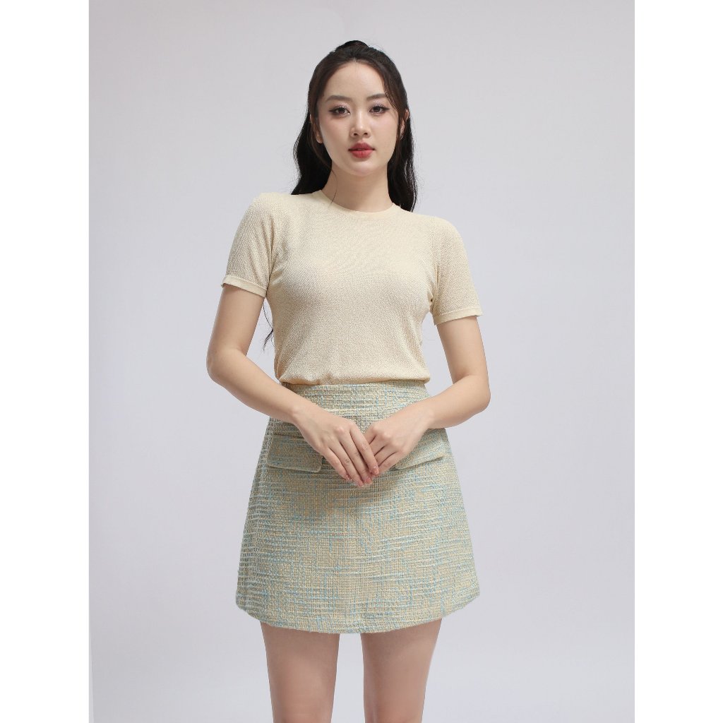 Chân váy nữ VIỆTBROTHERS giả túi 231VKU08