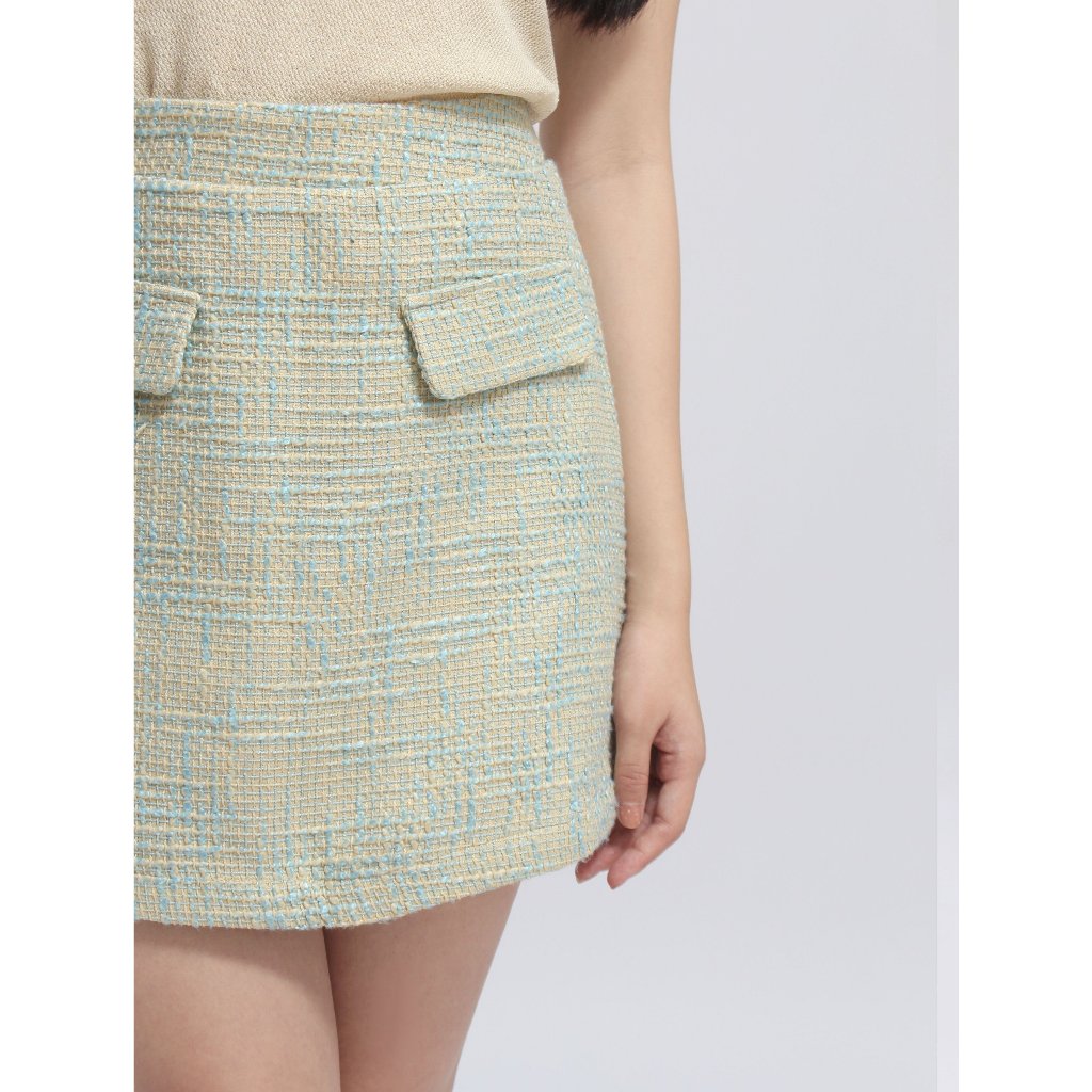 Chân váy nữ VIỆTBROTHERS giả túi 231VKU08