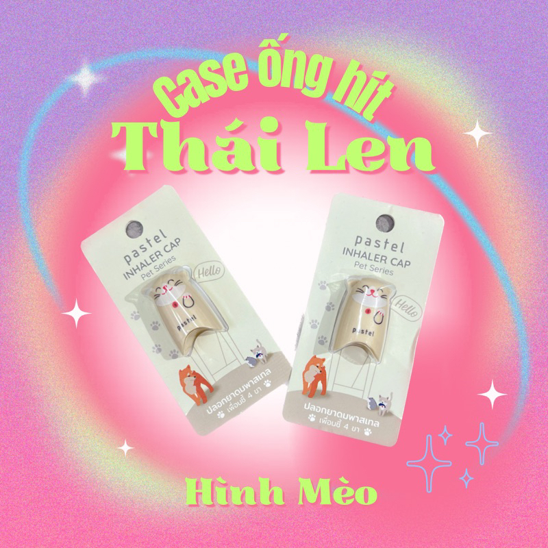 Case Trang Trí Ống Hít Mũi Pastel Thái Lan