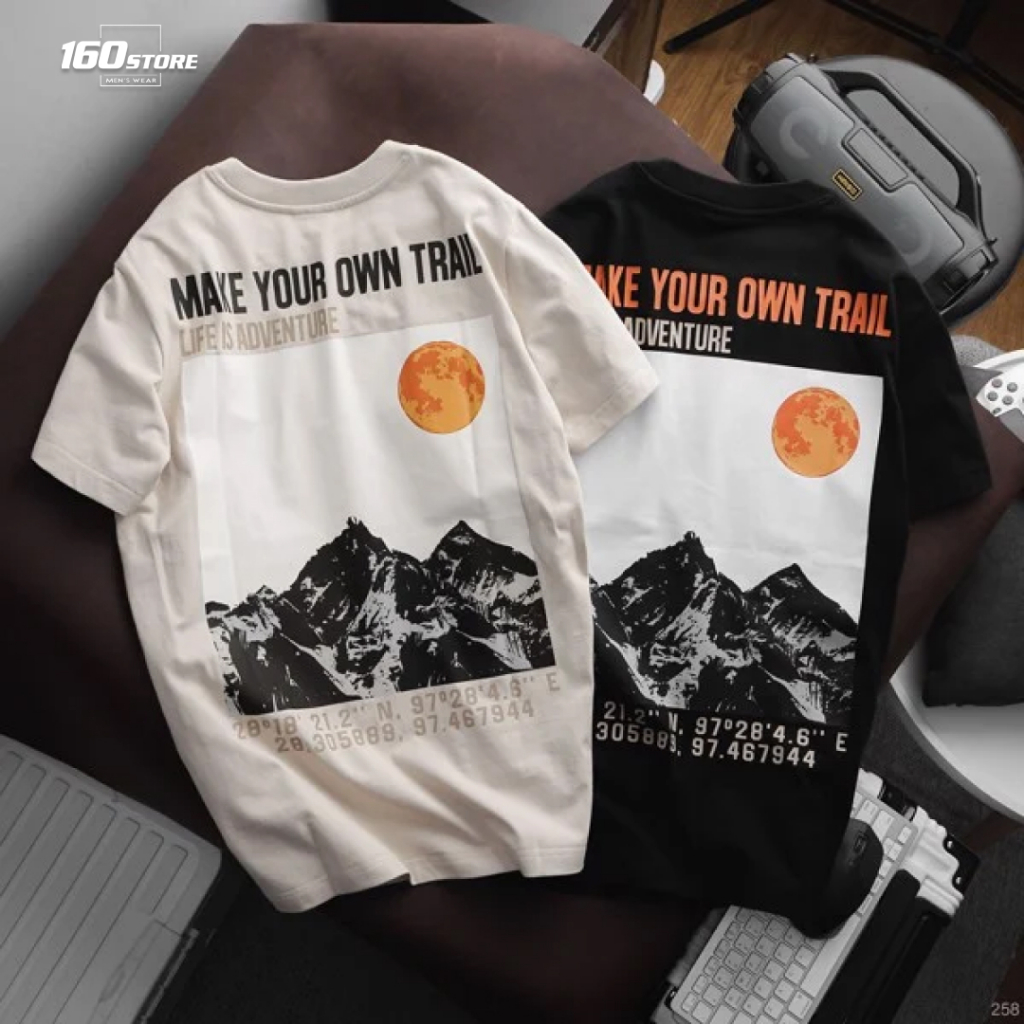 Áo thun nam ICONDENIM Make Your Trail chất Cotton mềm mại form regular - ATID0258