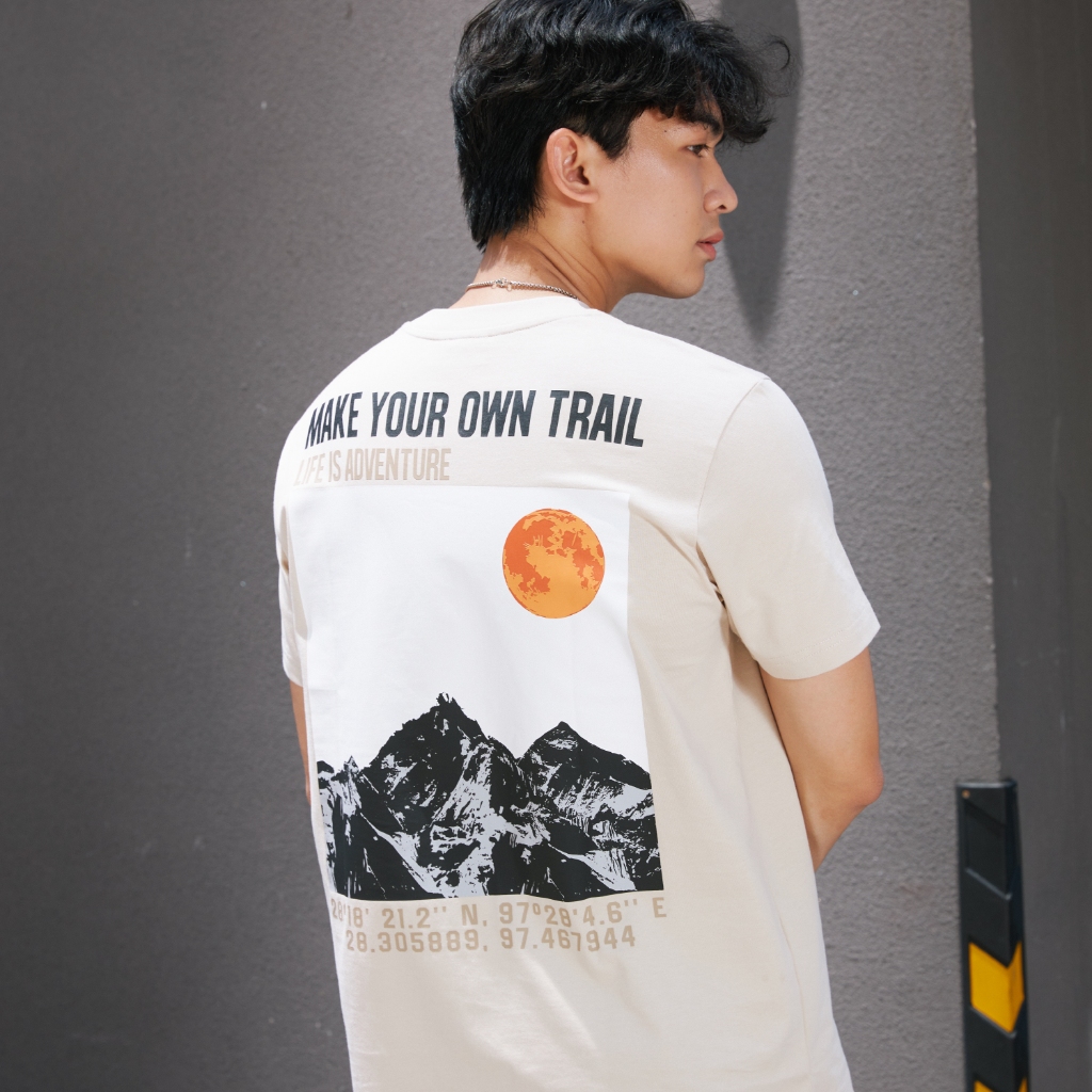 Áo thun nam ICONDENIM Make Your Trail chất Cotton mềm mại form regular - ATID0258