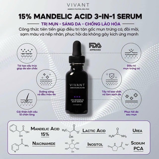  Serum Vivant 15% Mandelic Acid 3 in 1 serum 