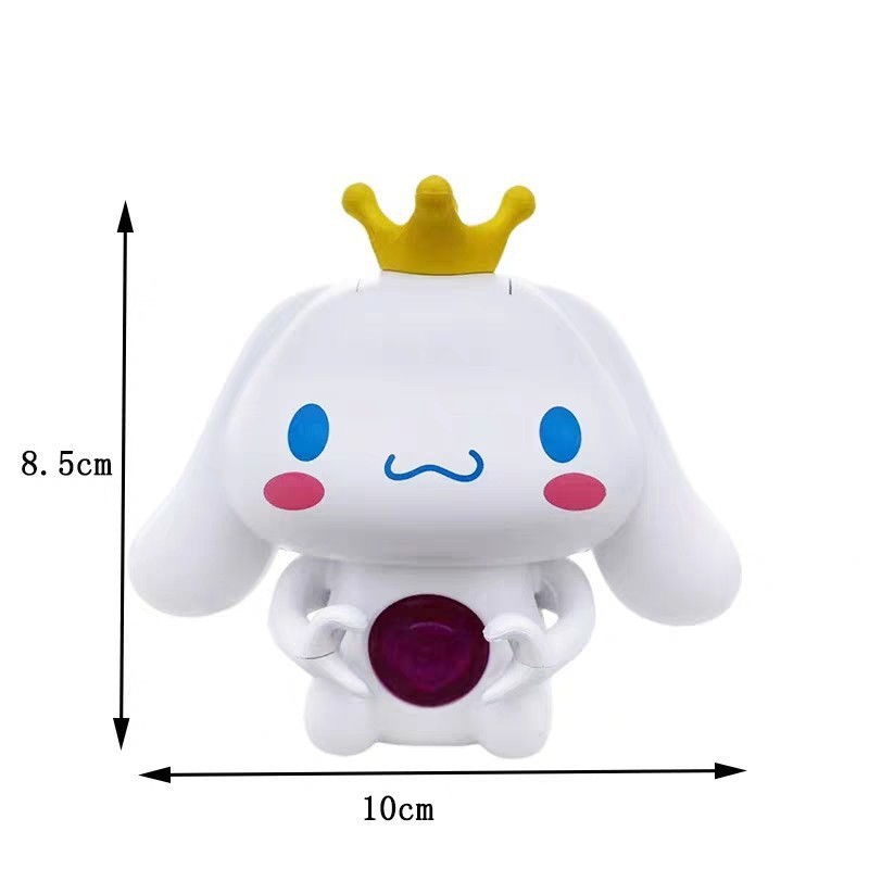 Đồ Chơi Cinnamoroll Trái Tim Phát Sáng Nói I Love You, Móc Khóa Kuromi, Quà Tặng Vallentine