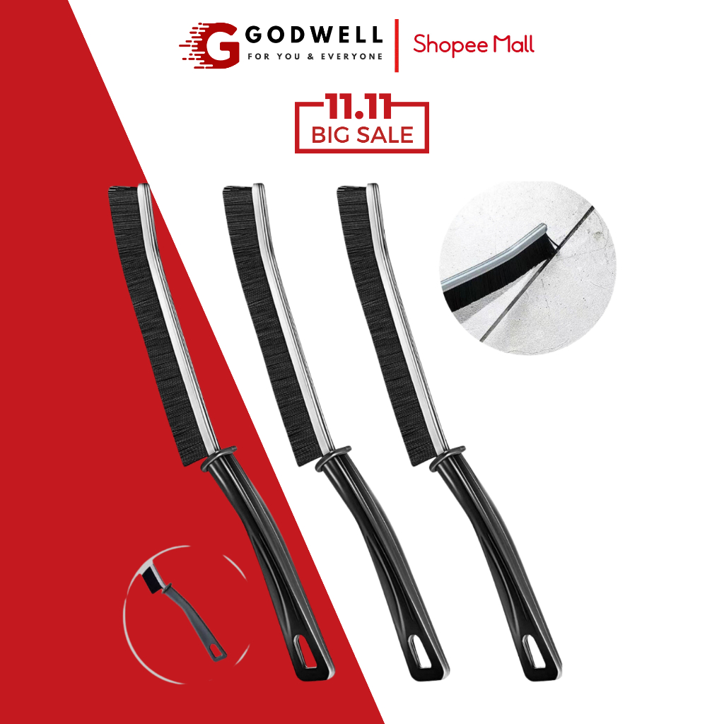 Bàn Chải Vệ Sinh Khe Hở Đa Năng GODWELL Cọ Vệ Sinh Khe Nhà Tắm Khe Cửa Nhà Bếp Nhỏ Gọn Tiện Lợi - BCK01
