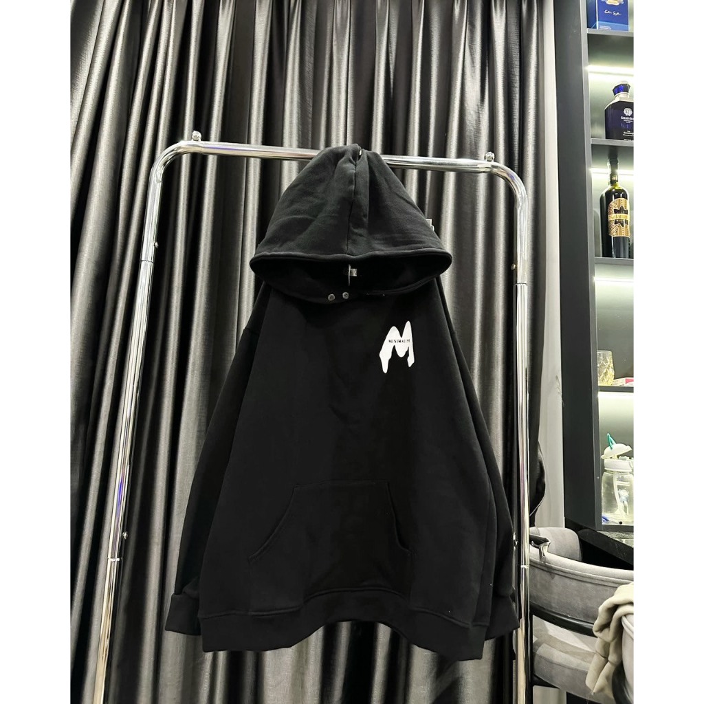 Áo Hoodie Nỉ Unisex Chữ M 🦋 Áo Nỉ Nam Nữ Mũ Rộng Dáng Thụng 2 Màu 🦋