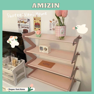 Kệ để giày dép thông minh 4 tầng chữ Z - Kệ đựng đồ đa năng, decor phòng, để sách báo, túi xách AMIZIN