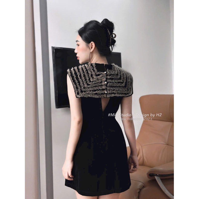 Váy nhung thiết kế