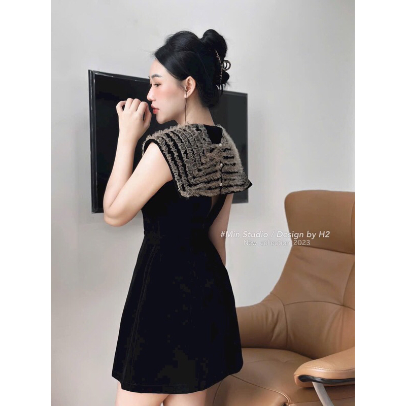 Váy nhung thiết kế