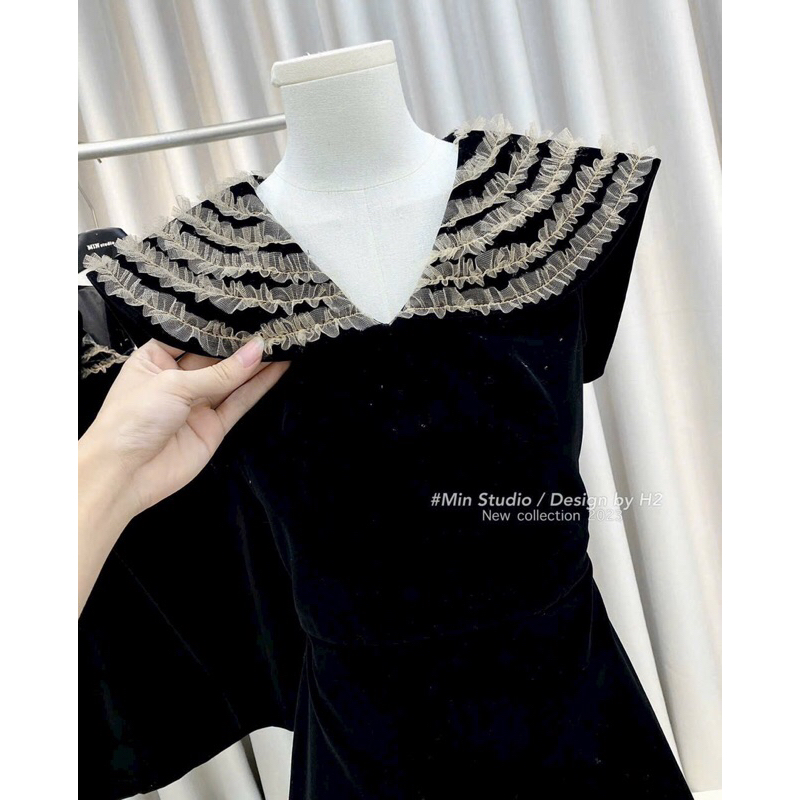 Váy nhung thiết kế