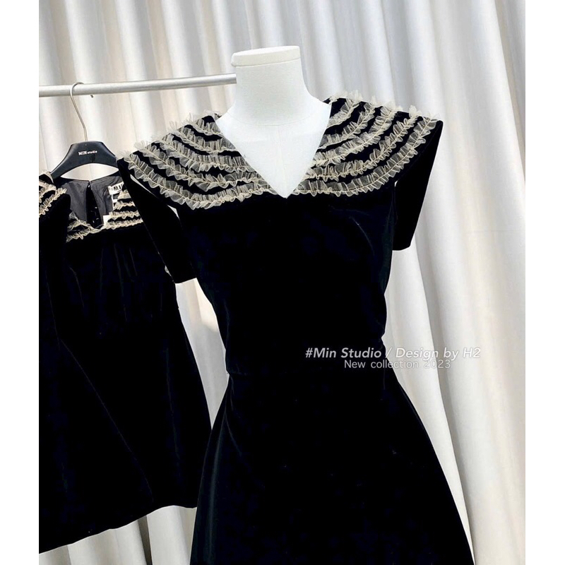 Váy nhung thiết kế