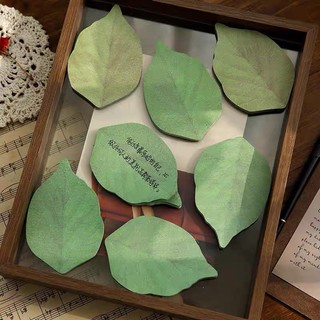 Giấy Ghi Chú Hình Chiếc Lá Sticky Note Có Keo Dán Trang Trí Mảng Tường Ghi Lời chúc