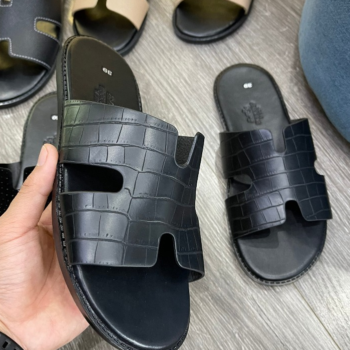 Dép Hm Đen Sần Boy Phố - Dép HM Hot Tren