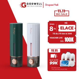 Hộp đựng nước rửa tay, dầu gội dán tường chất liệu nhựa abs chống thấm nước