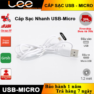 Cáp sạc Usb Micro E5 sạc nhanh đồng bộ data cho Android dài 1M2 2.4A