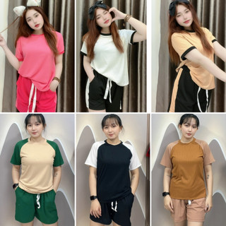 Xả kho thanh lý đồ bộ nữ đùi thun bigsize 45-90kg áo thun gân tăm ,co giãn 4 chiều