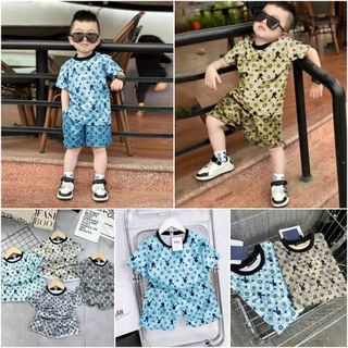 Set bộ cho bé trai chất liệu thun mịn, mát, phong cách siêu hot, siêu chất cho bé
