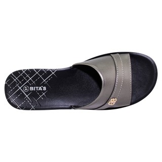 DÉP QUAI NGANG NỮ BITA'S ĐẾ THẤP DAN.113 (ĐEN + ĐỎ ĐÔ + KEM + XÁM) - BITAS