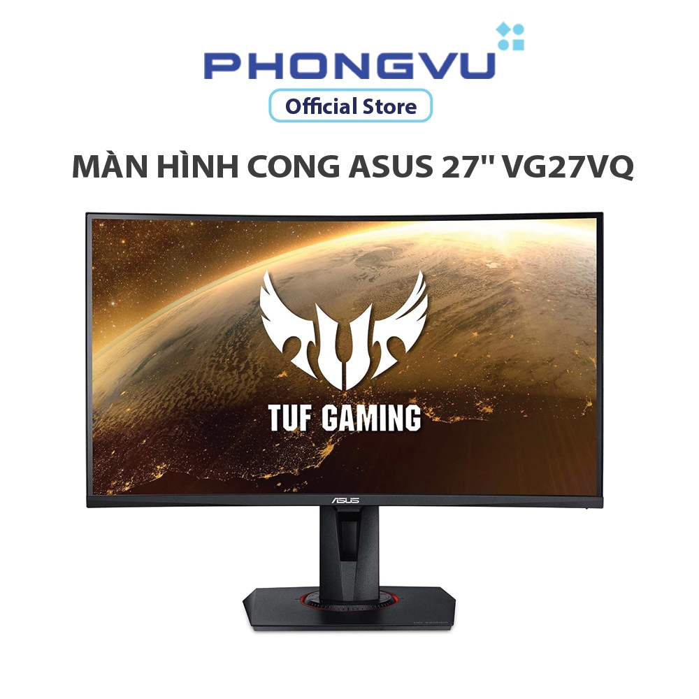 Màn hình LCD ASUS 27" TUF GAMING VG27VQ (1920 x 1080/VA/165Hz/1 ms/FreeSync) - Bảo hành 36 tháng