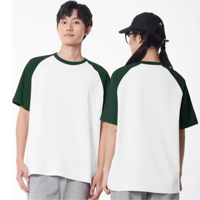 Áo phông unisex oversize Raglan, Áo thun phối tay form rộng nam nữ
