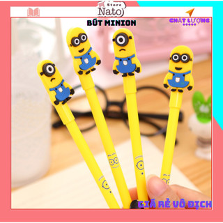 Bút mực nước Minion viết mực đen - Bút hoạt hình dễ thương