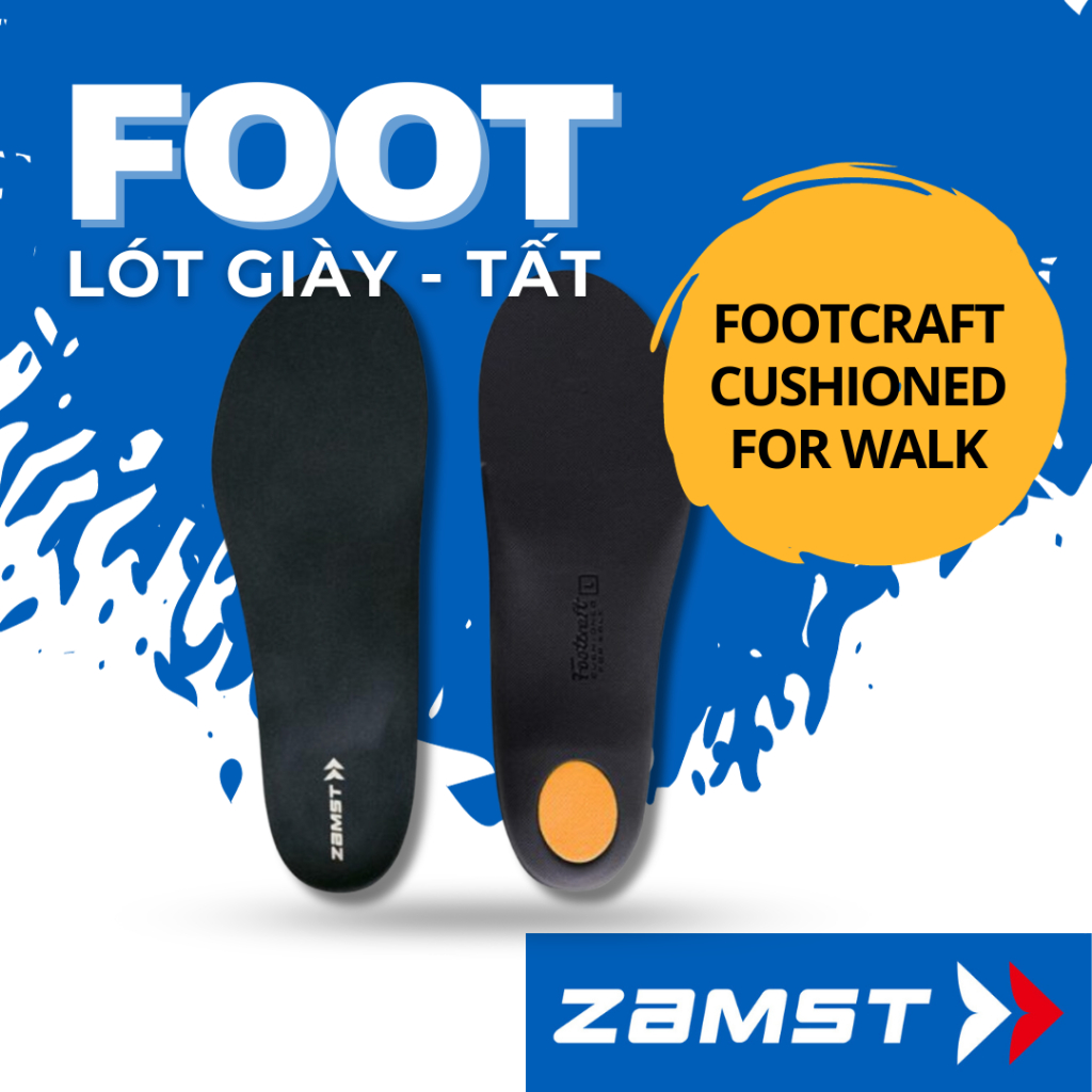 Lót giày thể thao ZAMST chính hãng Footcraft cushioned for WALK