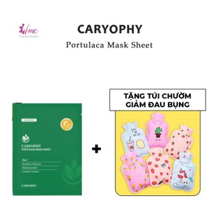 Mặt nạ Caryophy Portulaca Mask Sheet 3in1 + Tặng 1 túi chườm giảm đau bụng