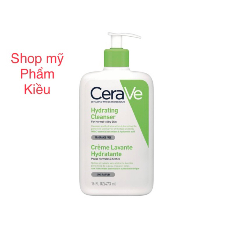 sữa rửa mặt cerave cho da khô,da thường (chính hãng)