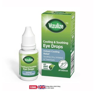 Dung dịch nhỏ mắt vizulize eye drops cooling & soothing giúp làm mát, dịu mắt, giảm mệt mỏi mắt