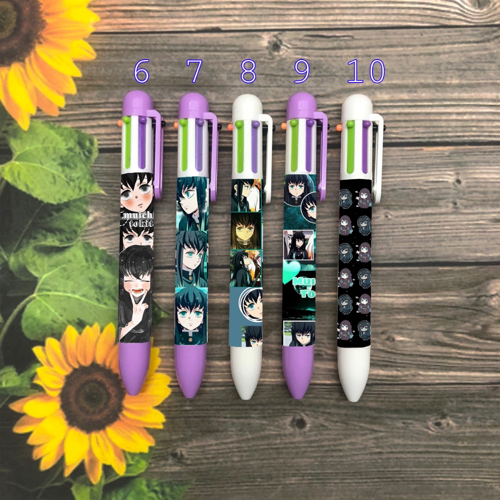 Bút bikimetsu Agatsuma Muichirou Tokitou Nezuko Tanjirou Kanroji Mitsuri Tomioka Kochou Shinobu bút nhiều màu MA0393