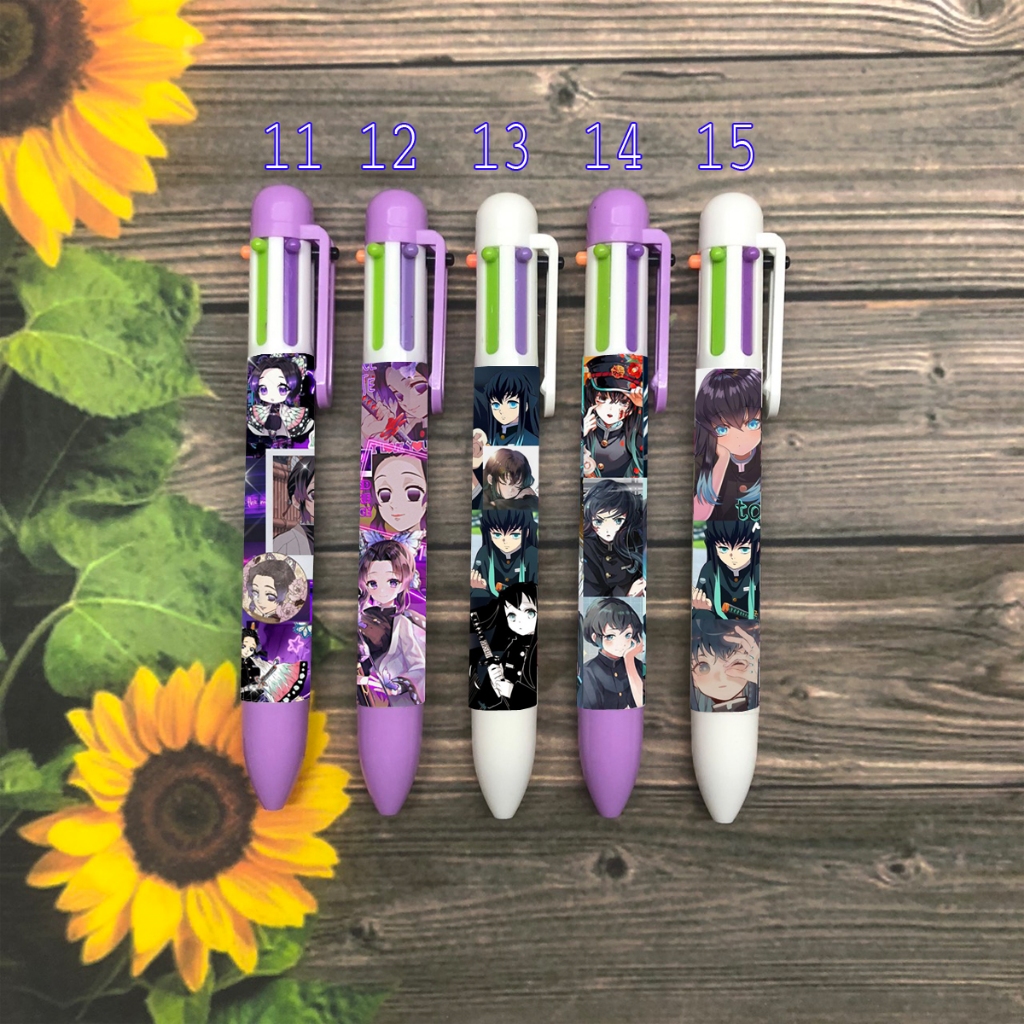 Bút bikimetsu Agatsuma Muichirou Tokitou Nezuko Tanjirou Kanroji Mitsuri Tomioka Kochou Shinobu bút nhiều màu MA0393