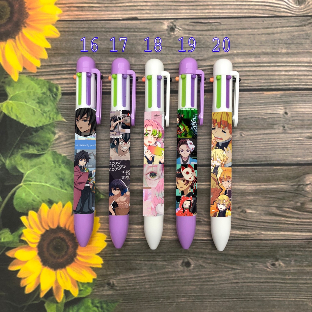 Bút bikimetsu Agatsuma Muichirou Tokitou Nezuko Tanjirou Kanroji Mitsuri Tomioka Kochou Shinobu bút nhiều màu MA0393