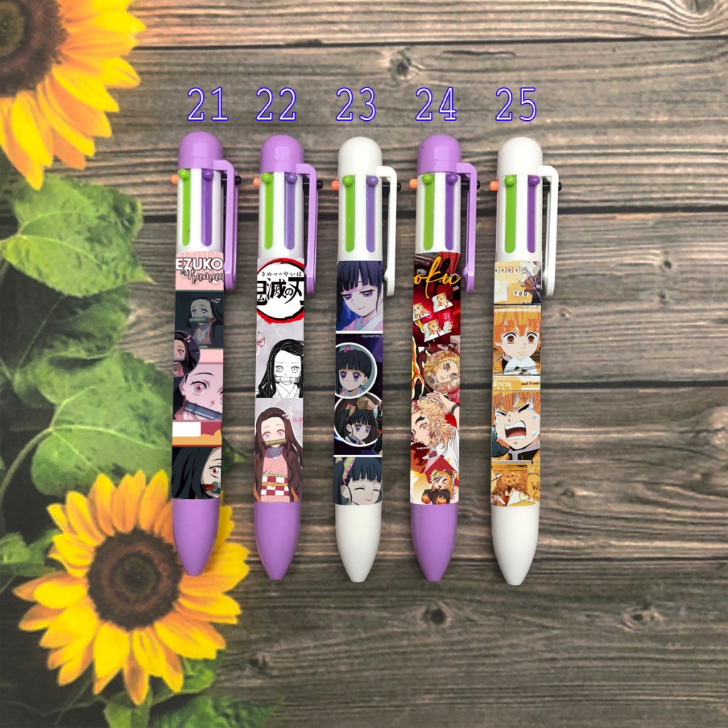 Bút bikimetsu Agatsuma Muichirou Tokitou Nezuko Tanjirou Kanroji Mitsuri Tomioka Kochou Shinobu bút nhiều màu MA0393