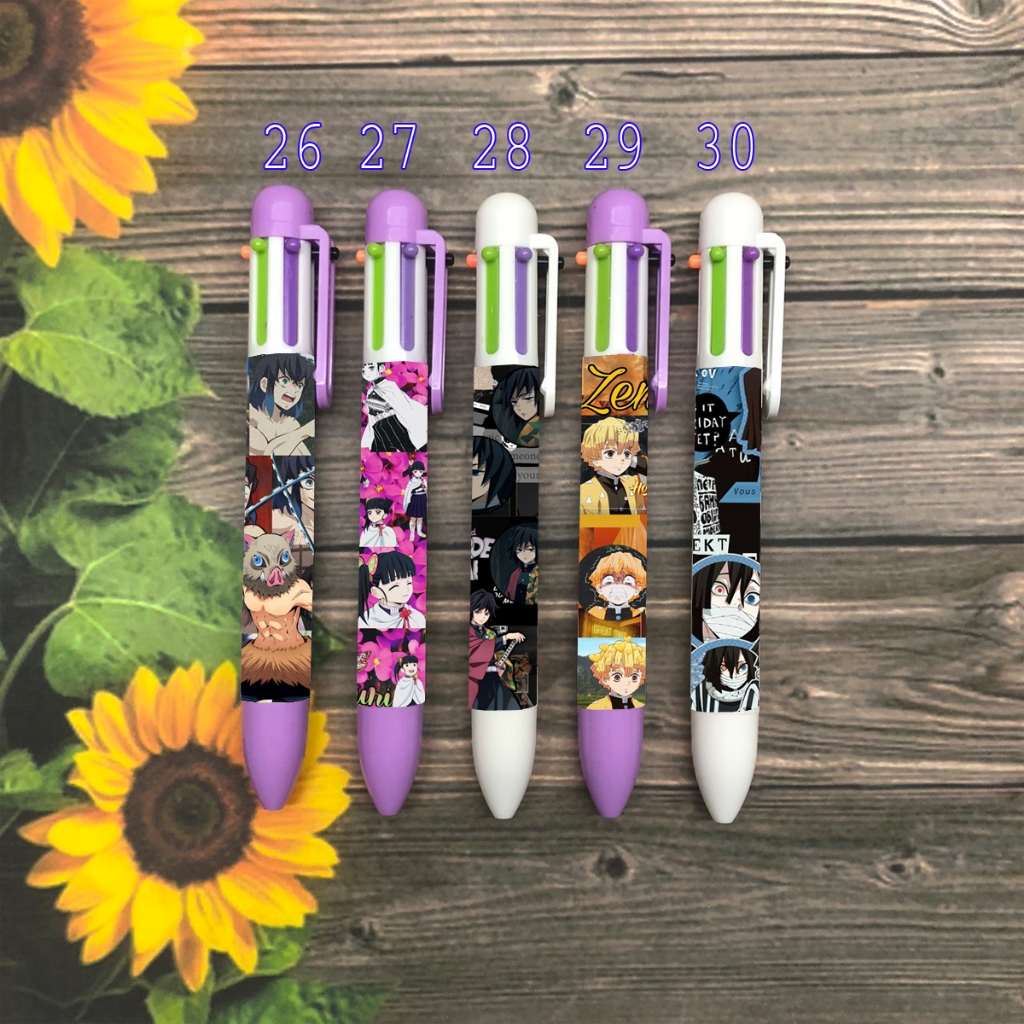 Bút bikimetsu Agatsuma Muichirou Tokitou Nezuko Tanjirou Kanroji Mitsuri Tomioka Kochou Shinobu bút nhiều màu MA0393