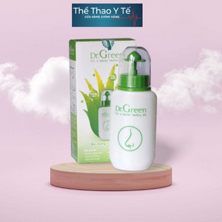 Bình rửa mũi Dr. Green Tặng kèm 10 gói muối
